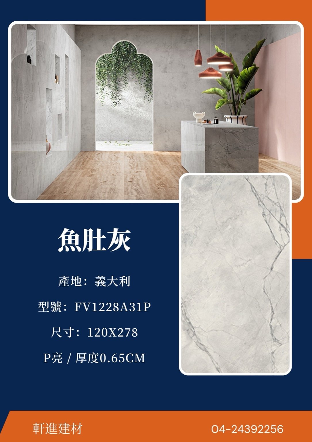 FV1228A31P 魚肚灰 - 軒進建材